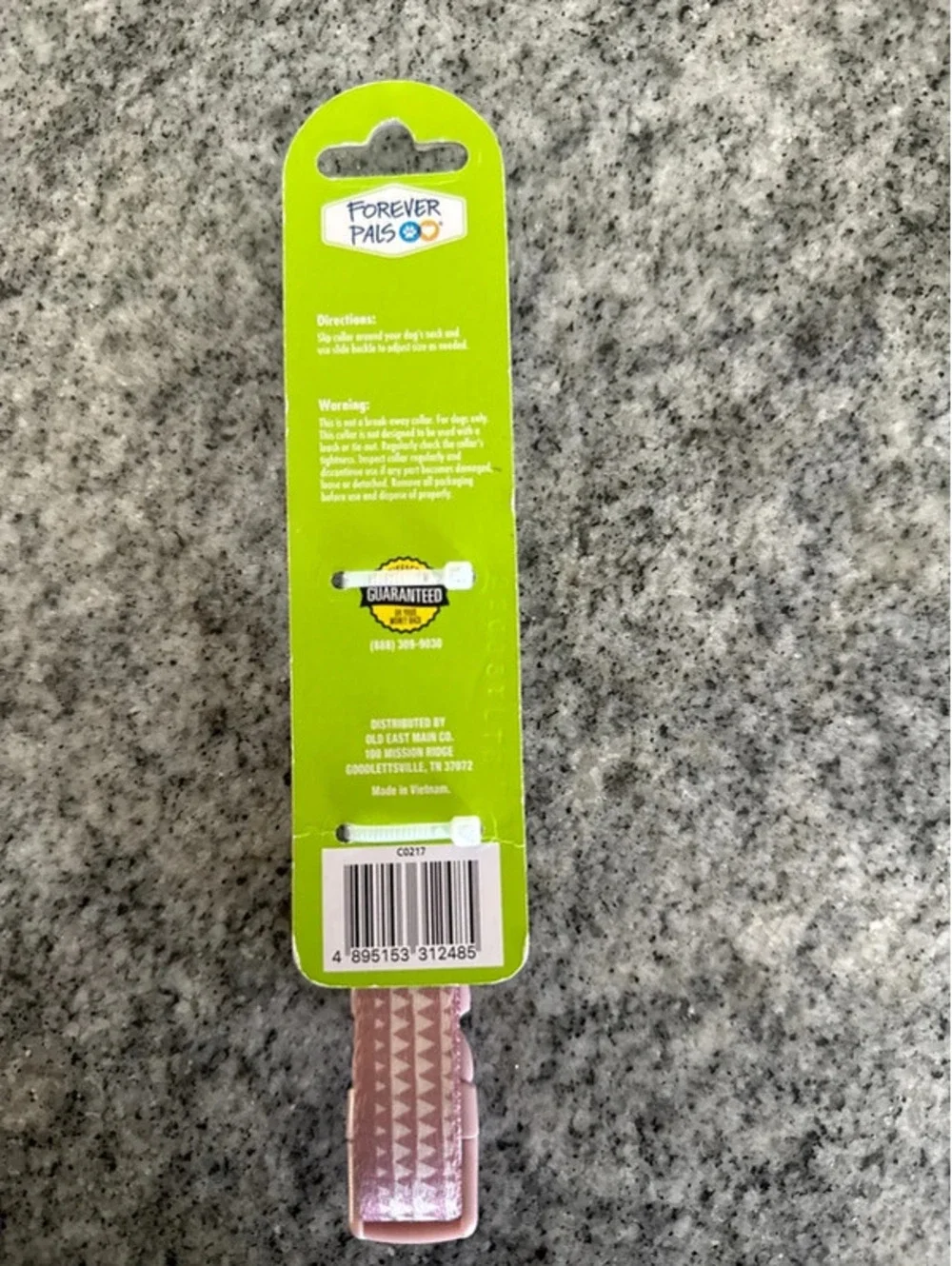 Forever pals dog collar small xtra small rose pink NWT